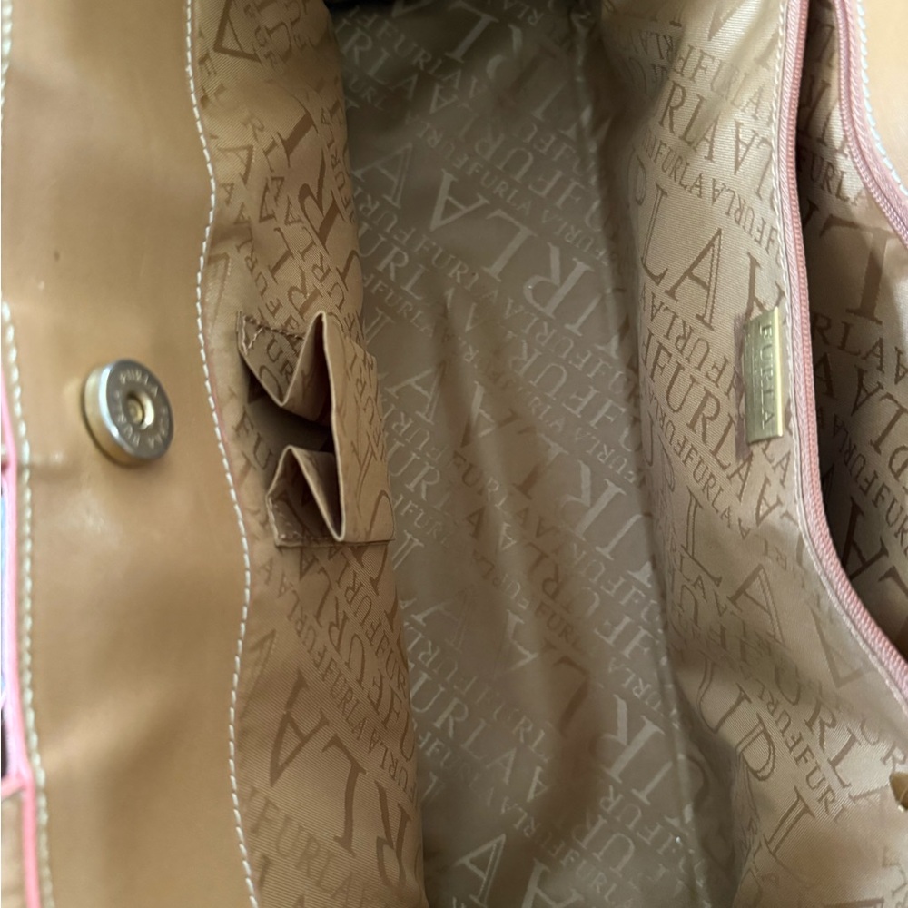 Furla Italian Leather Satchel - Picture 4 of 10